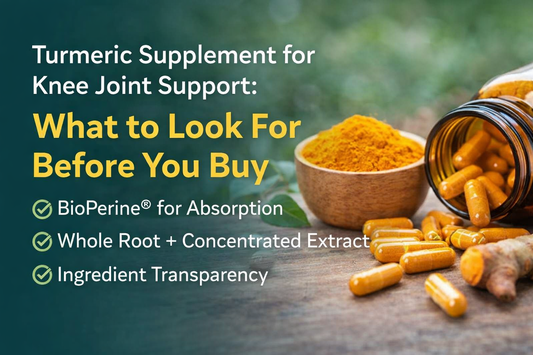 Turmeric Supplement for Knee Joint Support: What to Look For Before You Buy