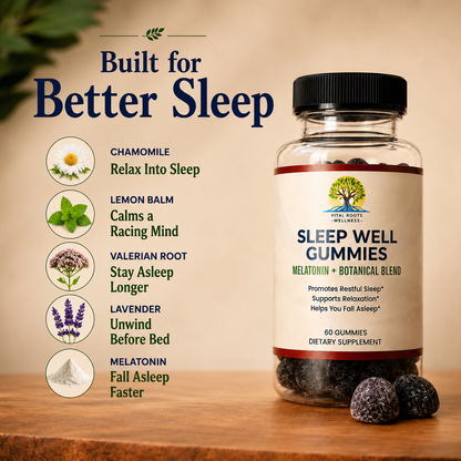 Sleep Well Gummies - Melatonin + Botanical Blend